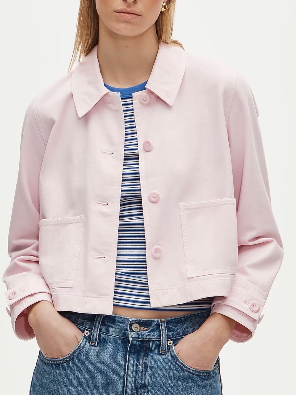 J CREW SMALL Cropped Barn Jacket™ in cotton twill CU618 $198